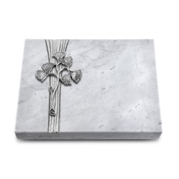 Grabtafel Omega Marmor Strikt Gingozweig 1 (Alu)