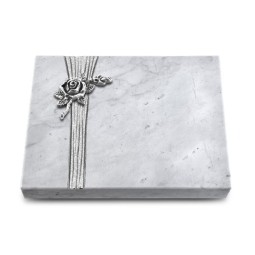 Grabtafel Omega Marmor Strikt Rose 1 (Alu)