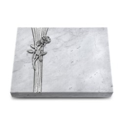 Grabtafel Omega Marmor Strikt Rose 6 (Alu)