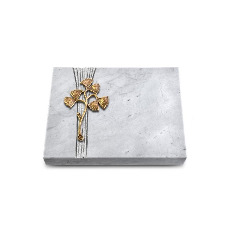 Grabtafel Omega Marmor Strikt Gingozweig 1 (Bronze)