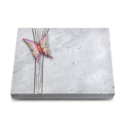 Grabtafel Omega Marmor Strikt Papillon 1 (Color)