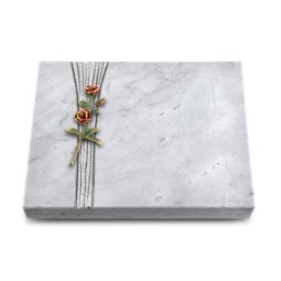 Grabtafel Omega Marmor Strikt Rose 6 (Color)