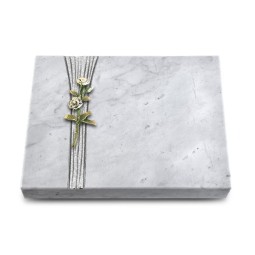 Grabtafel Omega Marmor Strikt Rose 8 (Color)