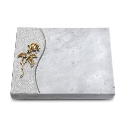 Grabtafel Omega Marmor Wave Rose 2 (Bronze)