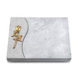 Grabtafel Omega Marmor Wave Rose 8 (Bronze)