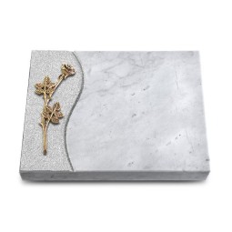 Grabtafel Omega Marmor Wave Rose 9 (Bronze)