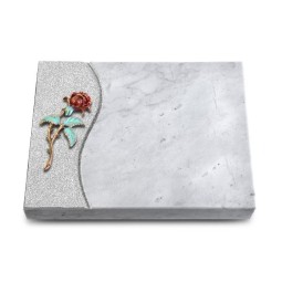 Grabtafel Omega Marmor Wave Rose 2 (Color)