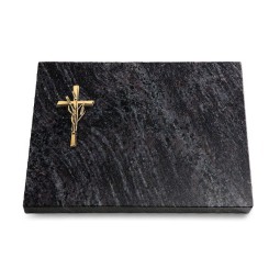 Grabtafel Orion Pure Kreuz/Ähren (Bronze)