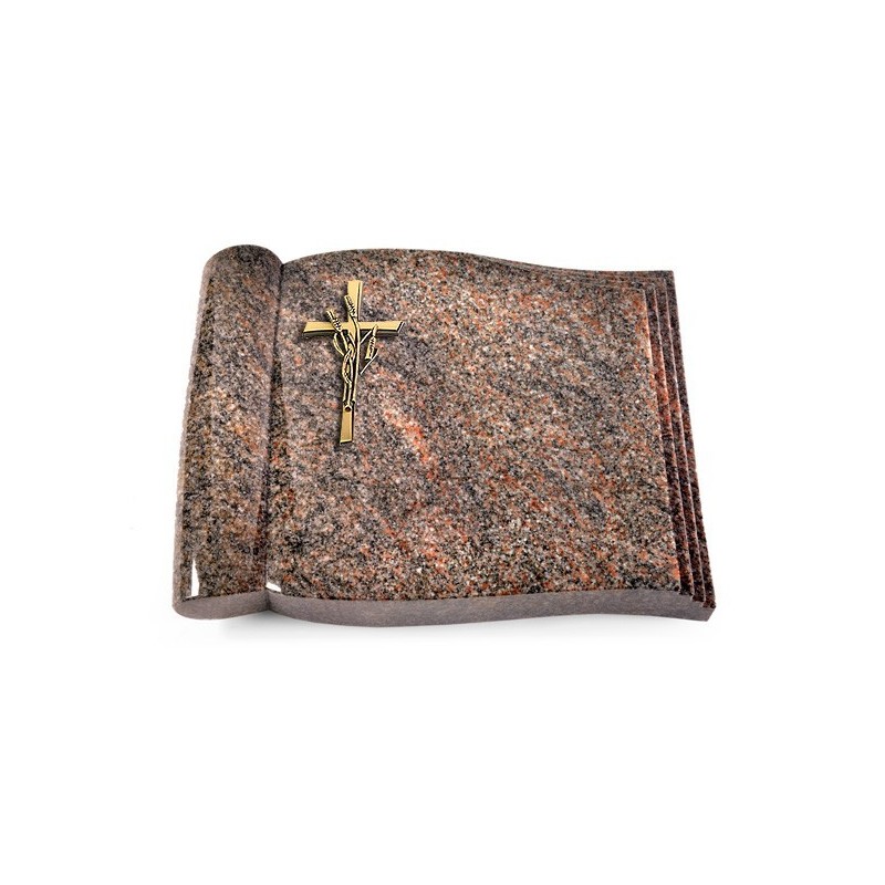 Grabbuch Biblos/Himalaya Kreuz/Ähren (Bronze)