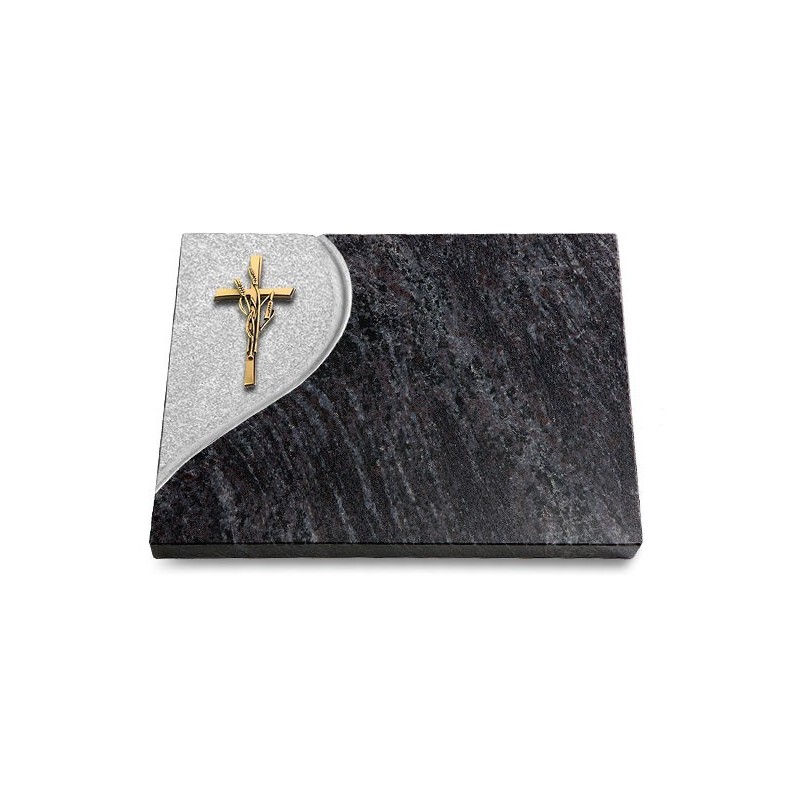 Grabtafel Orion Folio Kreuz/Ähren (Bronze)