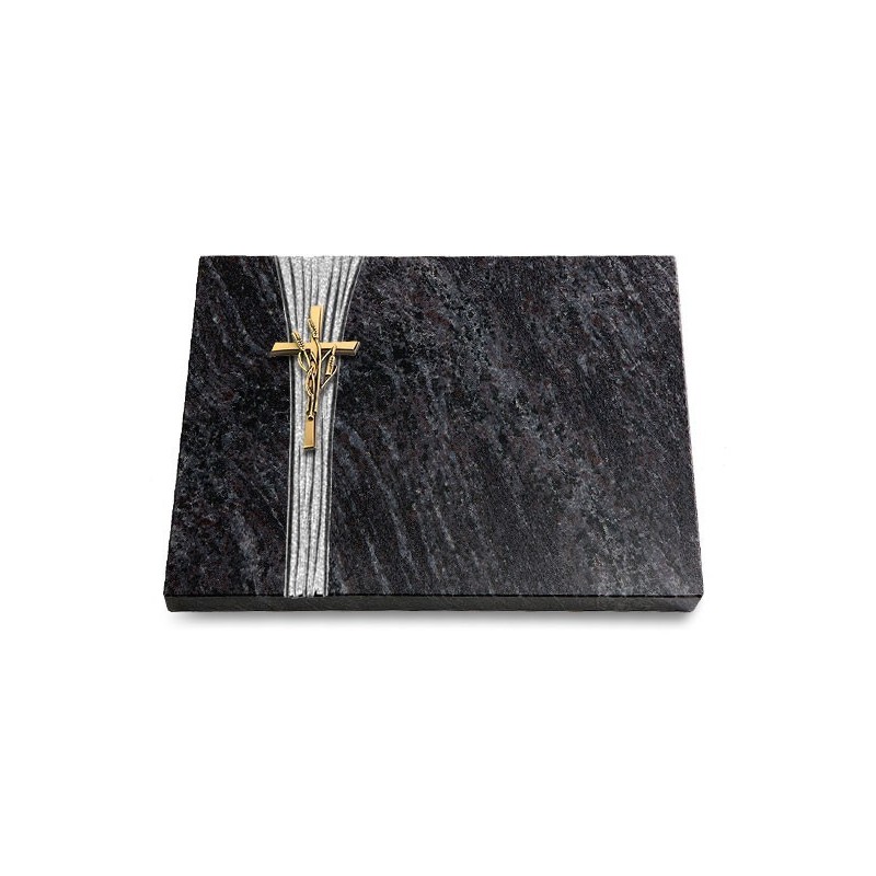 Grabtafel Orion Strikt Kreuz/Ähren (Bronze)