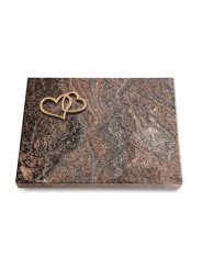 Grabtafel Paradiso Pure Herzen (Bronze)