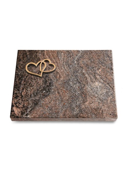 Grabtafel Paradiso Pure Herzen (Bronze)