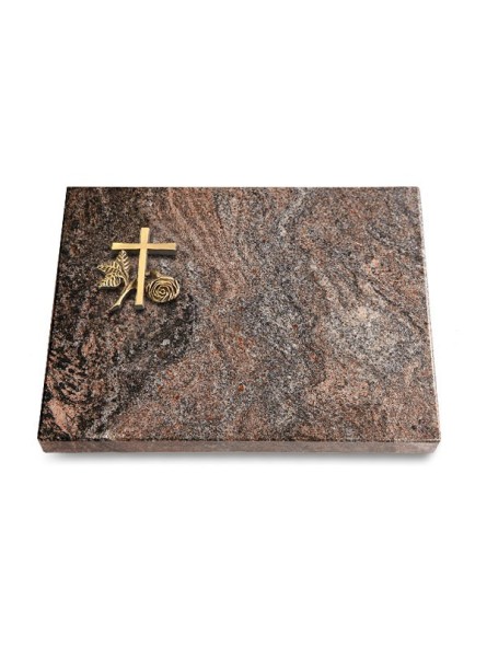 Grabtafel Paradiso Pure Kreuz 1 (Bronze)