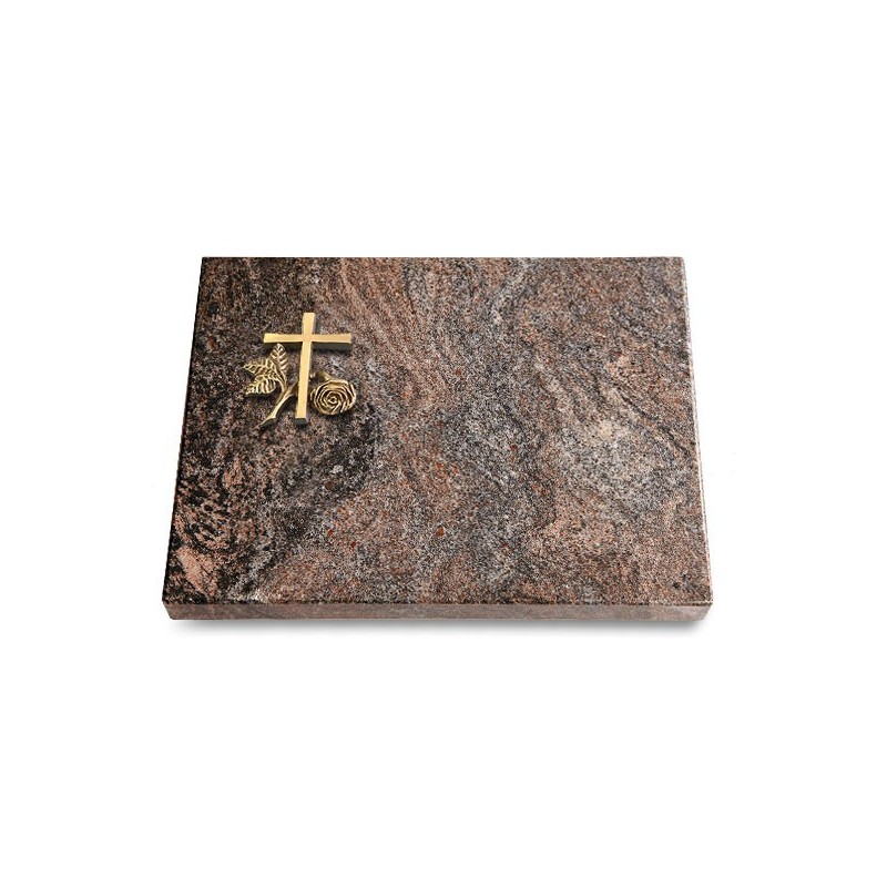 Grabtafel Paradiso Pure Kreuz 1 (Bronze)