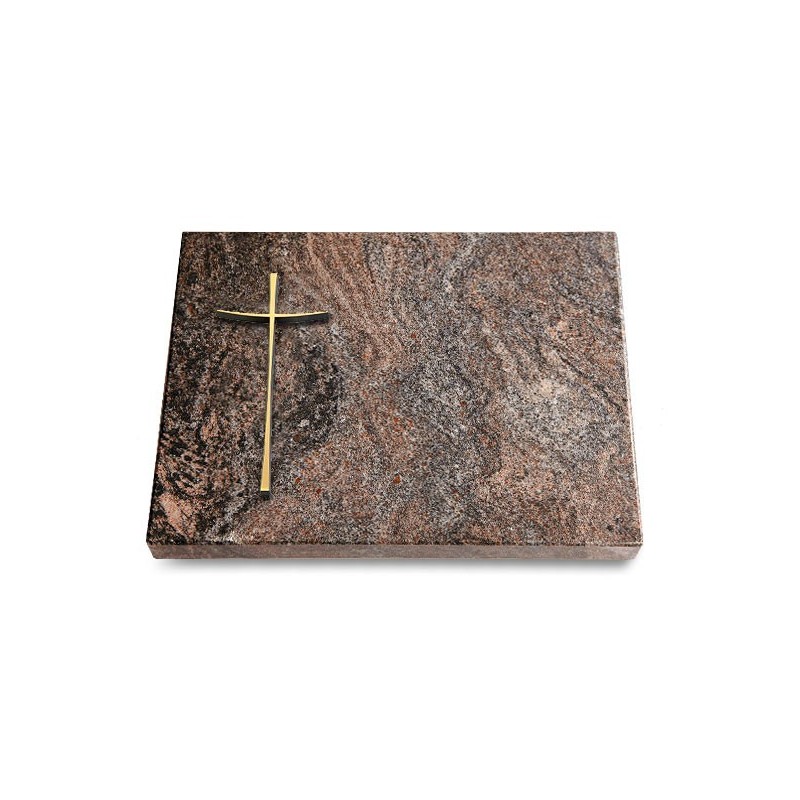 Grabtafel Paradiso Pure Kreuz 2 (Bronze)