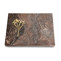 Grabtafel Paradiso Pure Lilie (Bronze)