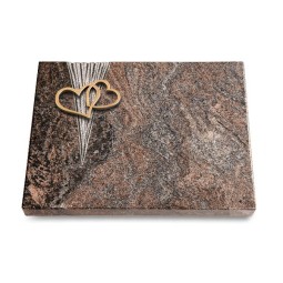 Grabtafel Paradiso Delta Herzen (Bronze)