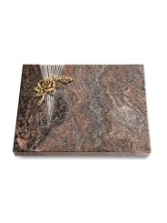 Grabtafel Paradiso Delta Rose 1 (Bronze)