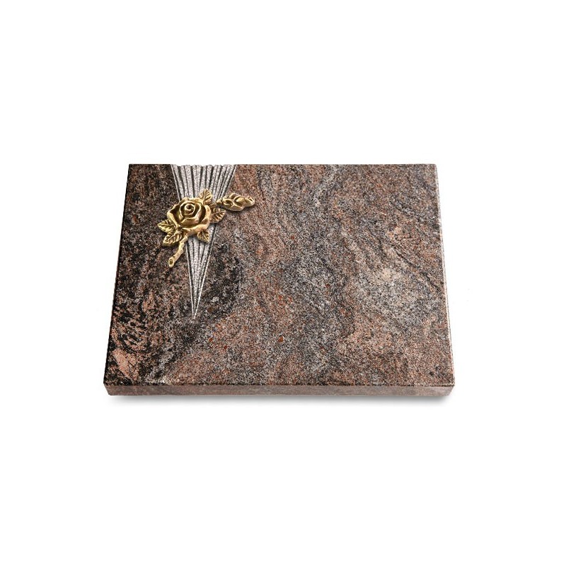 Grabtafel Paradiso Delta Rose 1 (Bronze)