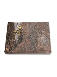 Grabtafel Paradiso Delta Rose 2 (Bronze)