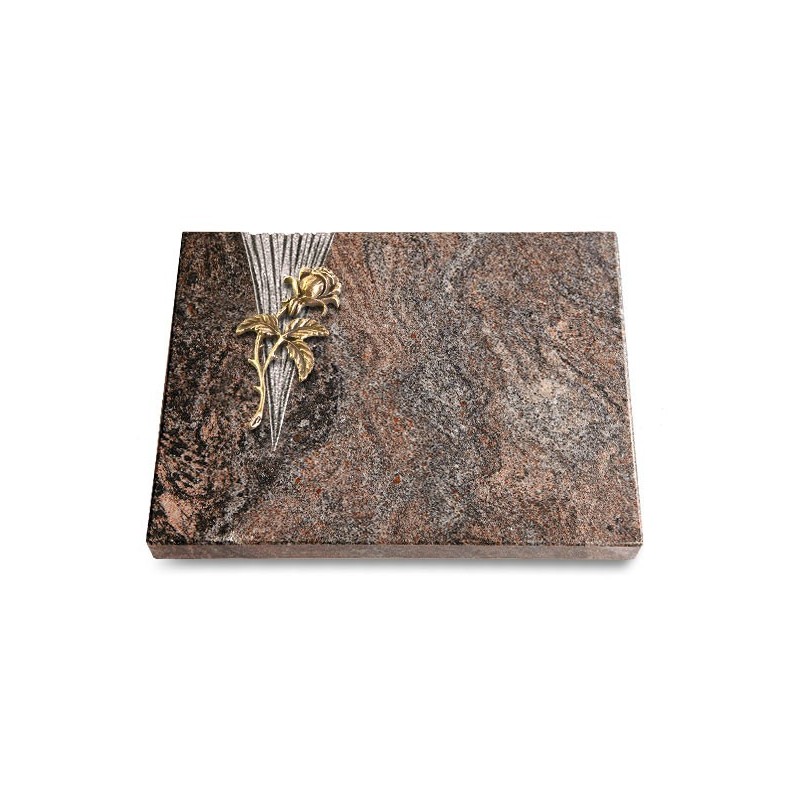 Grabtafel Paradiso Delta Rose 2 (Bronze)