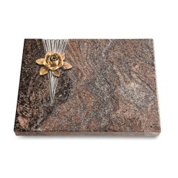 Grabtafel Paradiso Delta Rose 4 (Bronze)