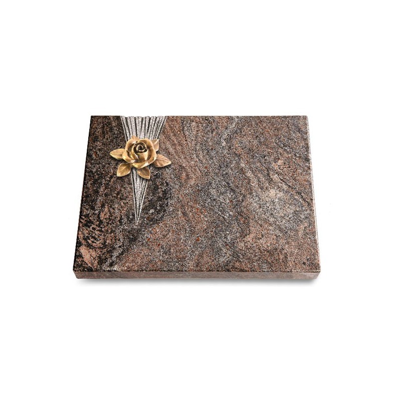 Grabtafel Paradiso Delta Rose 4 (Bronze)