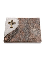 Grabtafel Paradiso Folio Baum 2 (Bronze)