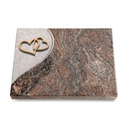 Grabtafel Paradiso Folio Herzen (Bronze)