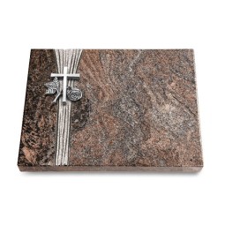 Grabtafel Paradiso Strikt Kreuz 1 (Alu)