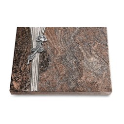 Grabtafel Paradiso Strikt Rose 7 (Alu)