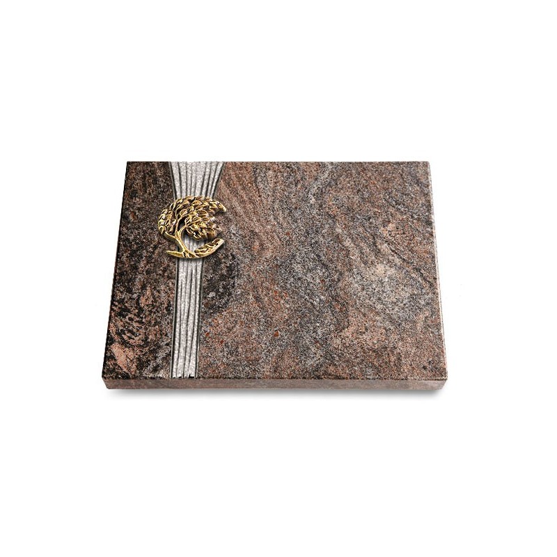 Grabtafel Paradiso Strikt Baum 1 (Bronze)