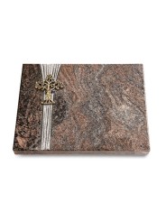 Grabtafel Paradiso Strikt Baum 2 (Bronze)