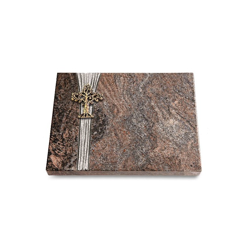 Grabtafel Paradiso Strikt Baum 2 (Bronze)