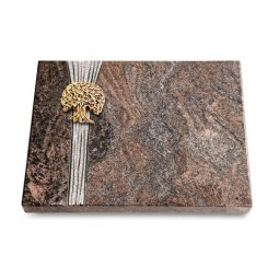 Grabtafel Paradiso Strikt Baum 3 (Bronze)