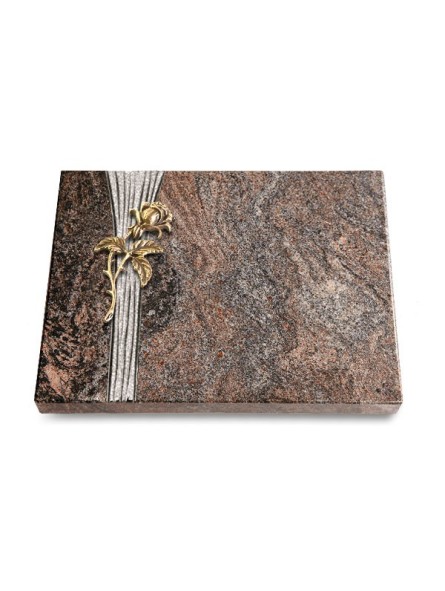 Grabtafel Paradiso Strikt Rose 2 (Bronze)