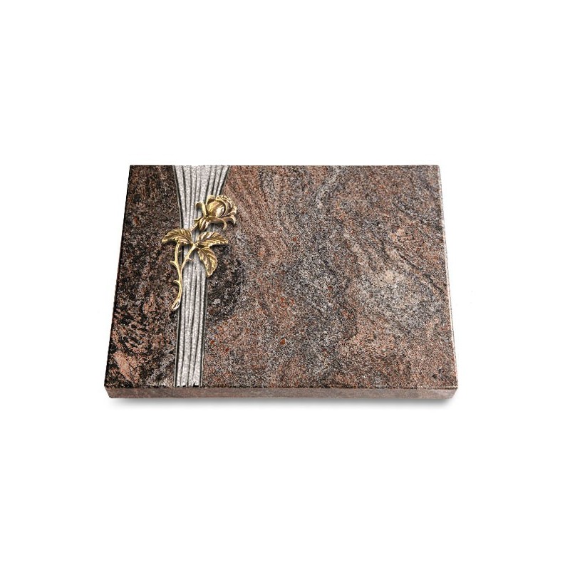 Grabtafel Paradiso Strikt Rose 2 (Bronze)