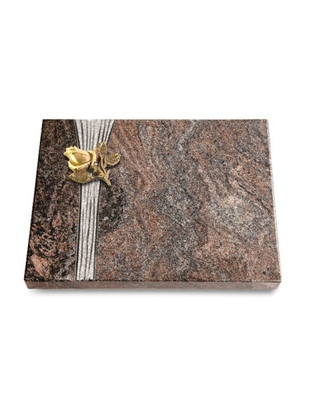 Grabtafel Paradiso Strikt Rose 3 (Bronze)