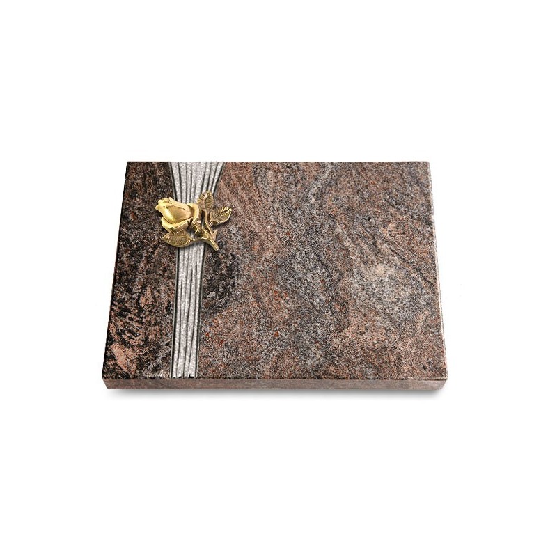 Grabtafel Paradiso Strikt Rose 3 (Bronze)