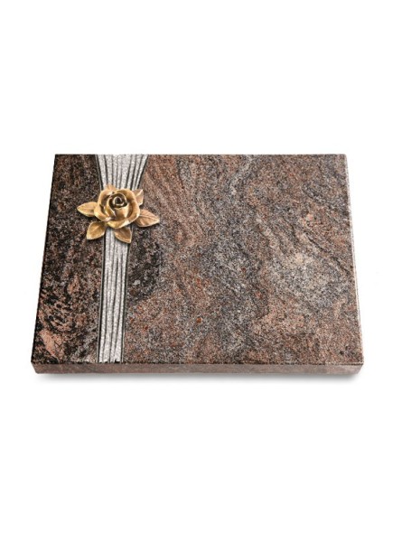 Grabtafel Paradiso Strikt Rose 4 (Bronze)