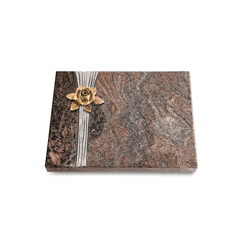 Grabtafel Paradiso Strikt Rose 4 (Bronze)