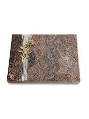 Grabtafel Paradiso Strikt Rose 6 (Bronze)