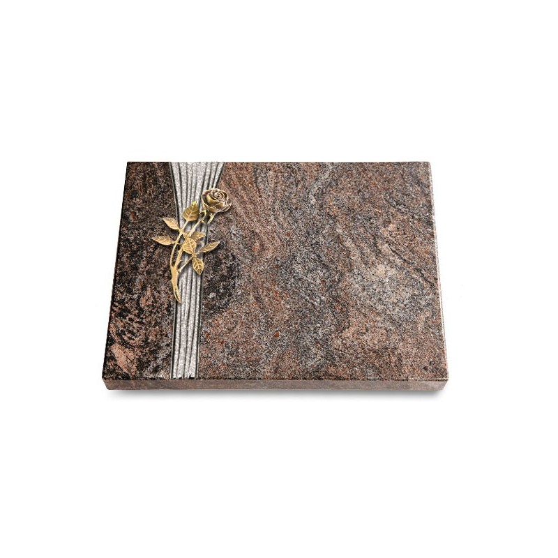 Grabtafel Paradiso Strikt Rose 6 (Bronze)