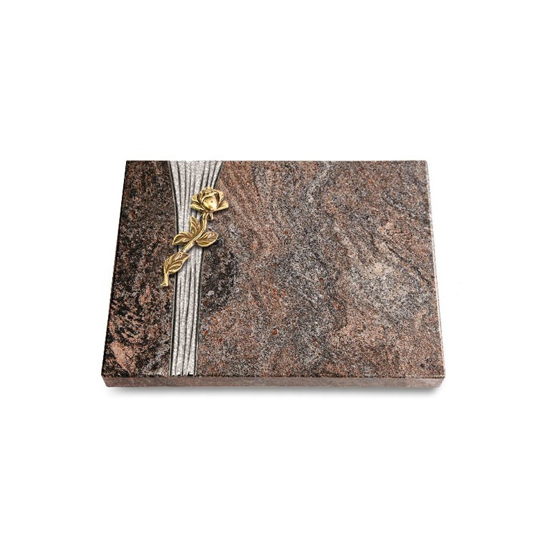 Grabtafel Paradiso Strikt Rose 7 (Bronze)