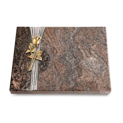 Grabtafel Paradiso Strikt Rose 8 (Bronze)