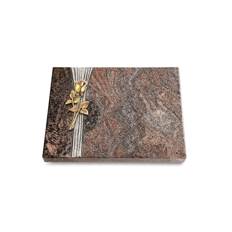 Grabtafel Paradiso Strikt Rose 8 (Bronze)