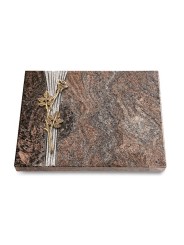 Grabtafel Paradiso Strikt Rose 9 (Bronze)