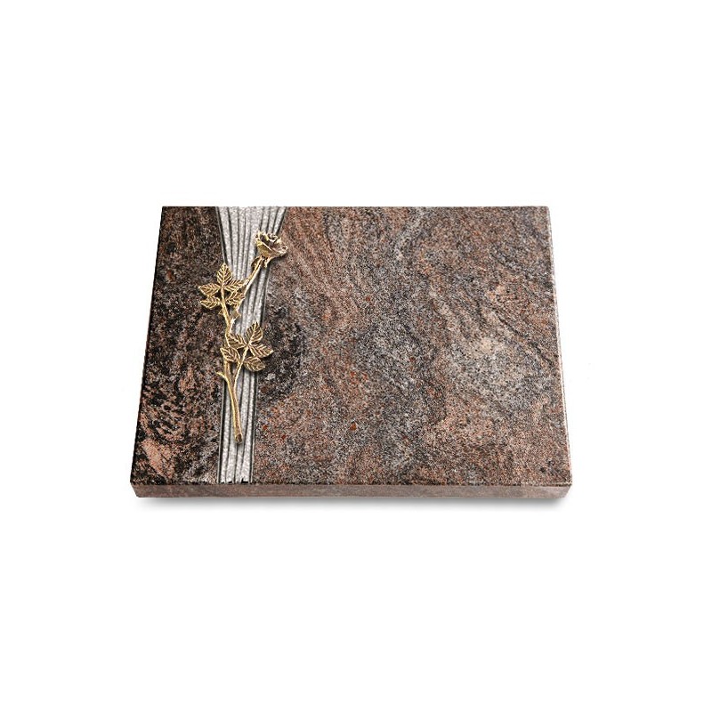 Grabtafel Paradiso Strikt Rose 9 (Bronze)