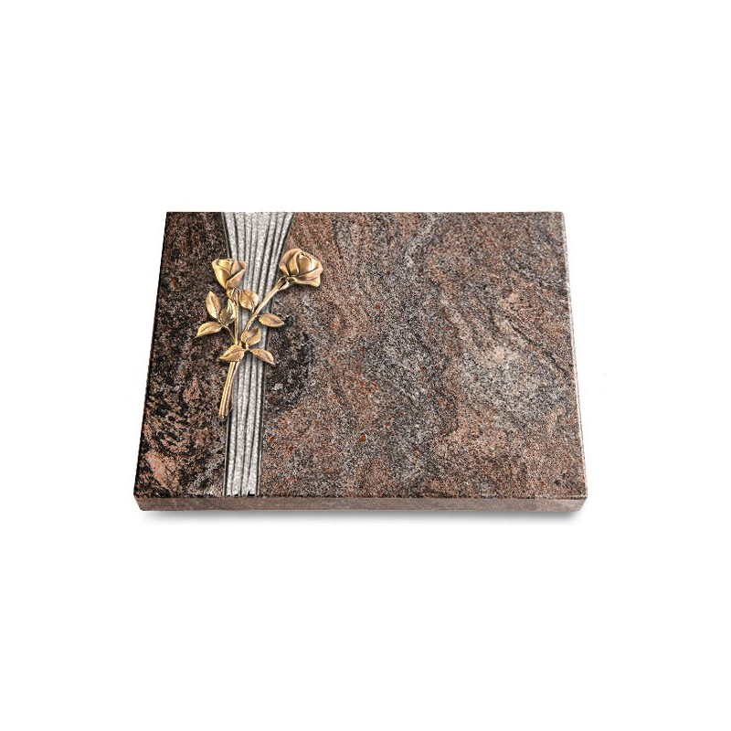 Grabtafel Paradiso Strikt Rose 10 (Bronze)